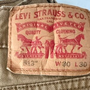 Levi Strauss & Co. Tan Jeans